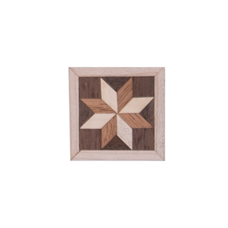 OSBORNE WOOD PRODUCTS 1 9/16 x 1 9/16 Bright Star Square Inlay in Paintgrade 893502PG